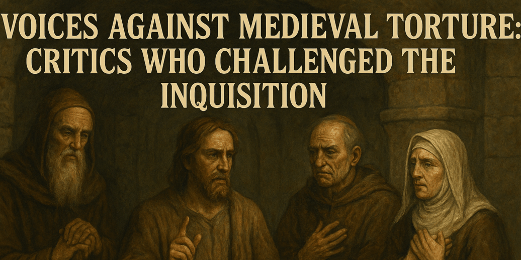 a group of medieval critics who stood against the brutal practices of the Inquisition, highlighting their courage in challenging the prevailing system of torture and persecution