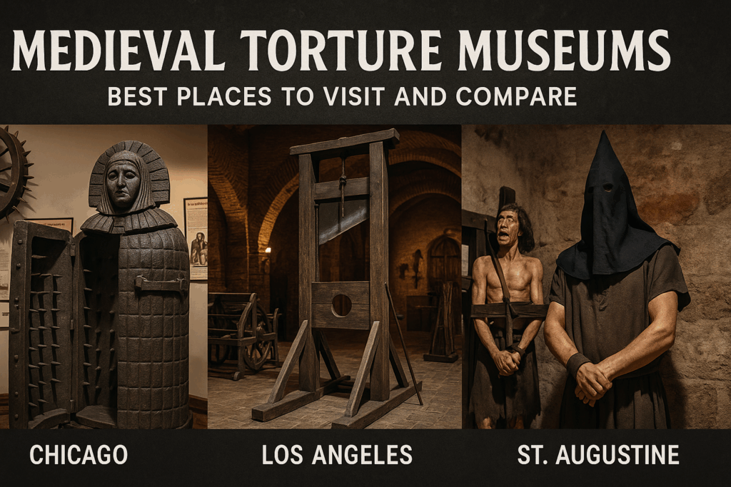 banner for Medieval Torture Museums, featuring the best places to visit and compare