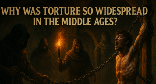 a medieval torture scene, featuring a person chained and tortured in a dark, ominous dungeon
