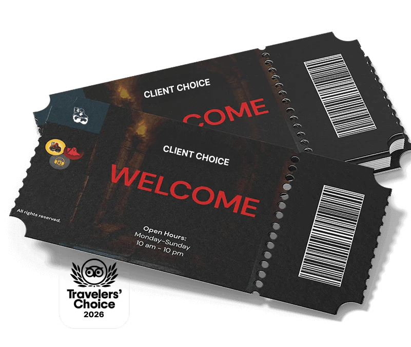 two "All Attraction Pass" tickets with the word "WELCOME" in bold red letters